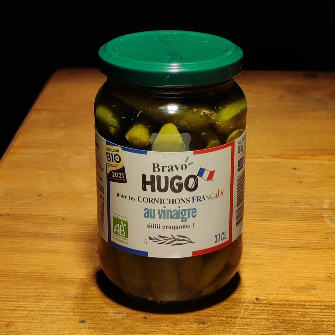 Cornichons Bio français au vinaigre de vin blanc - Bravo Hugo