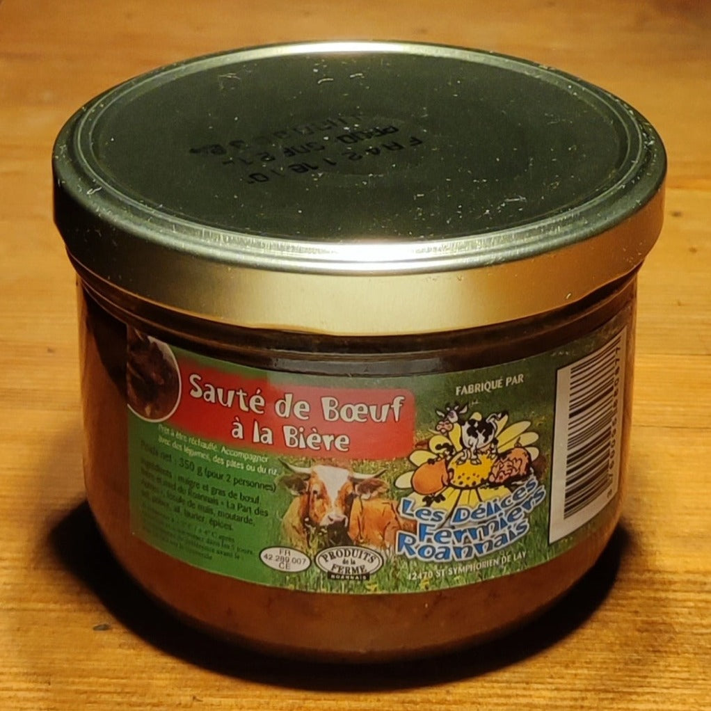 Sauté de bœuf fermier à la Bière 350g