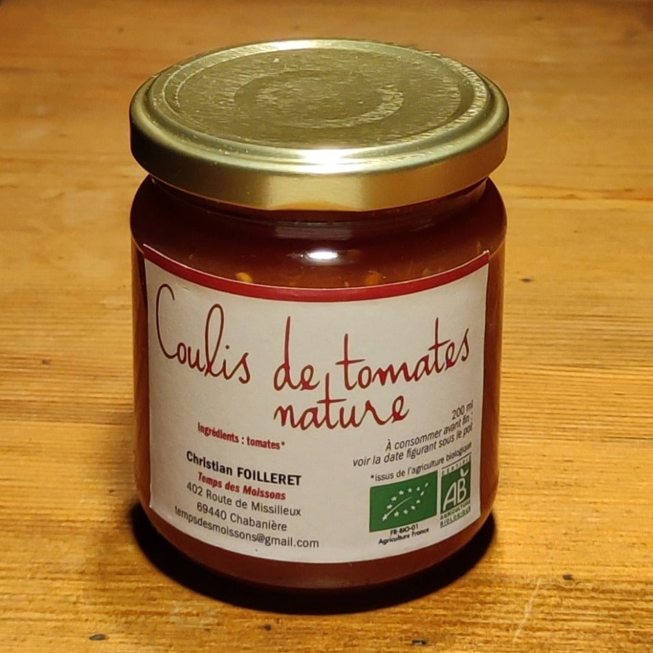 Coulis de tomates nature biologique 200ml