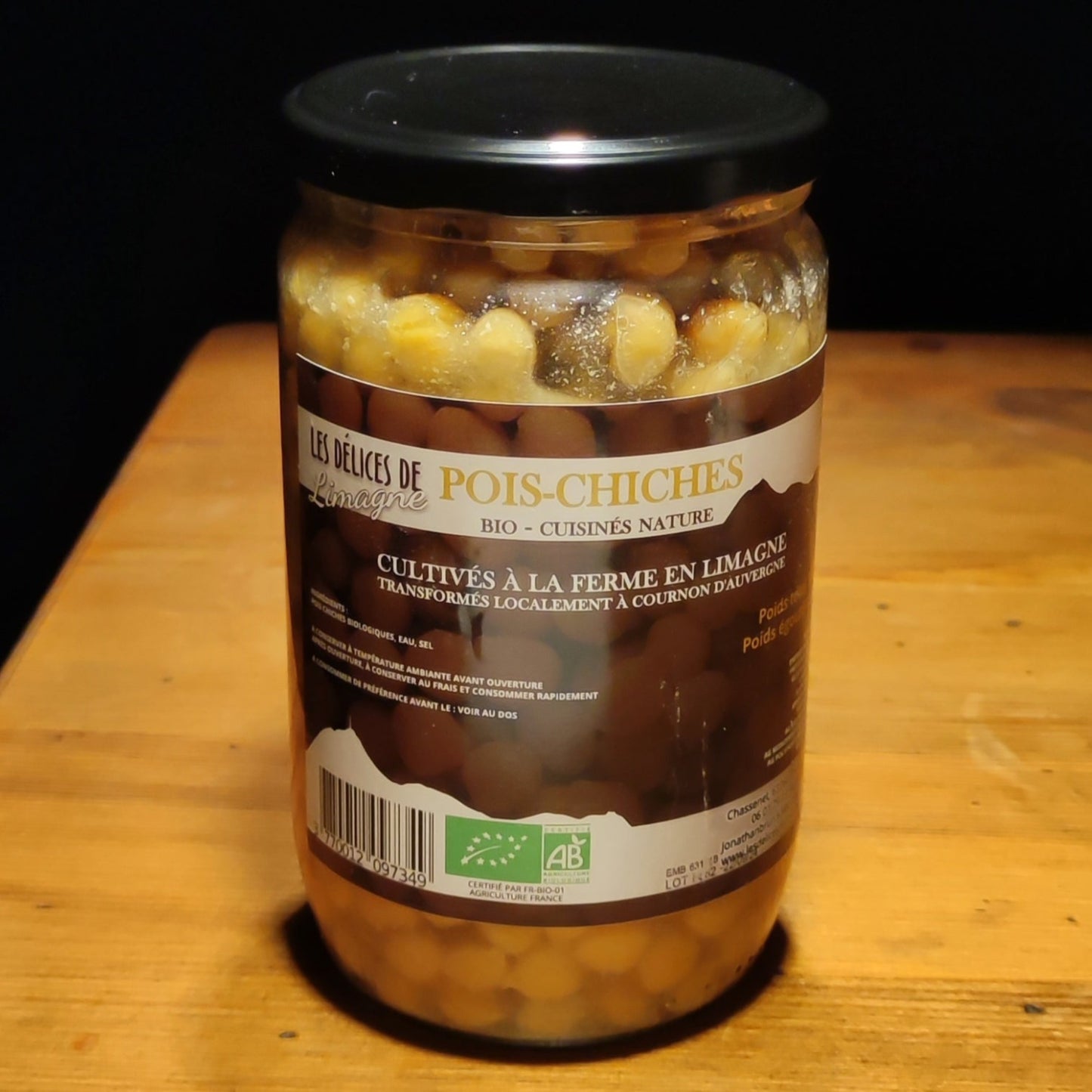 Pois chiches cuisiné biologique 700g