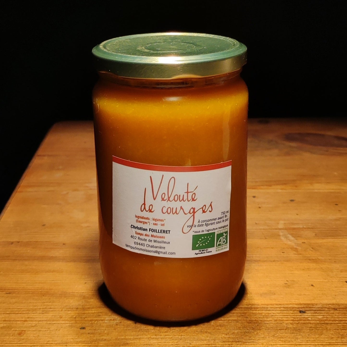 Velouté de courges biologique 750ml