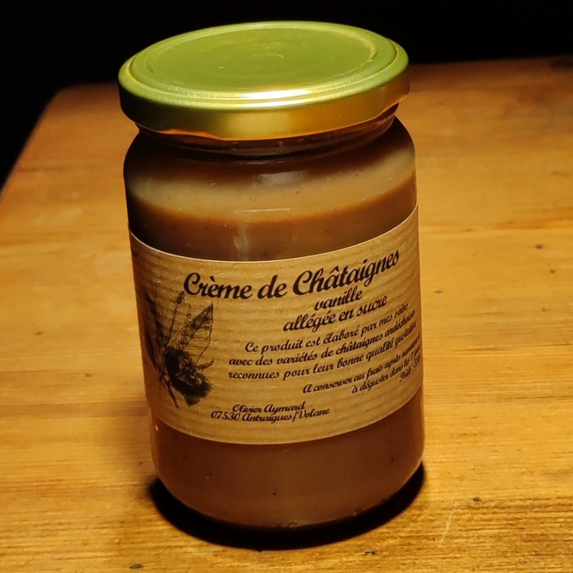 Crème de châtaigne vanille allégée biologique 330g