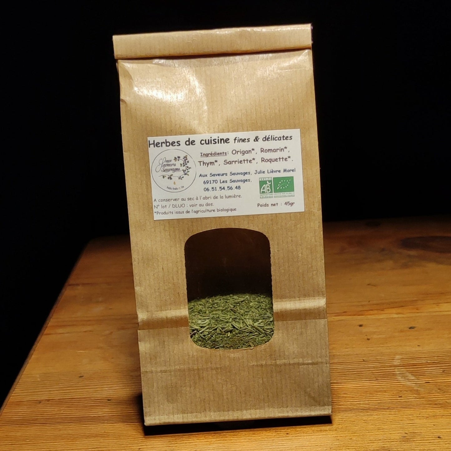 Herbes de cuisines fines et délicates bio 45 g