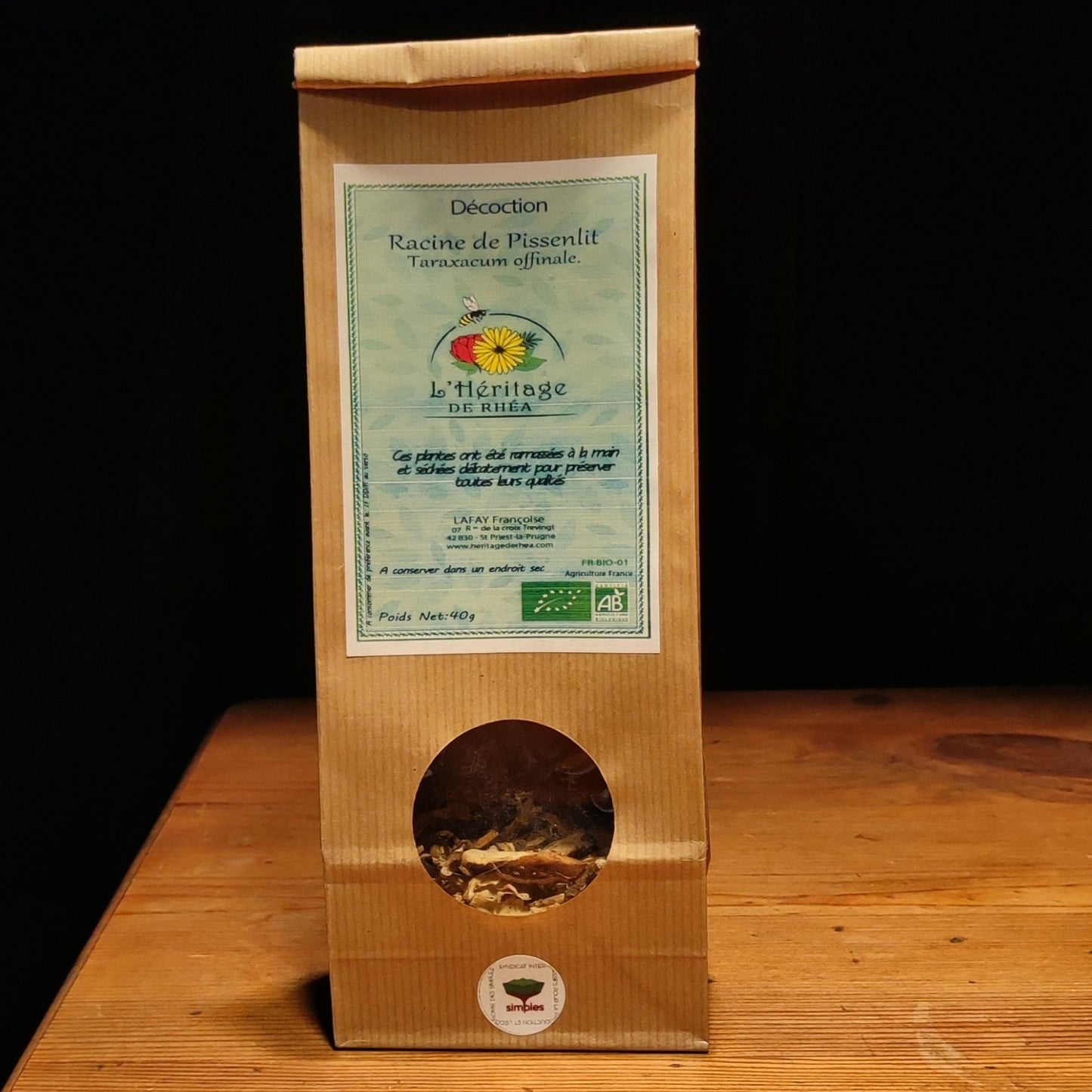 Décoction Racine de Pissenlit biologique 40g