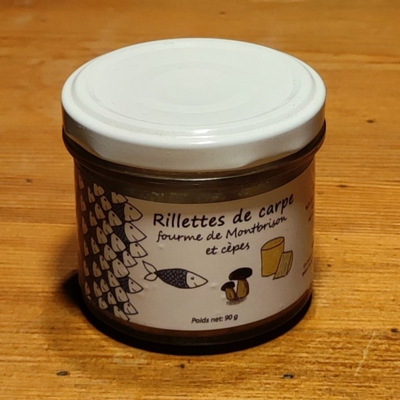 Rillettes de carpes fourme de Montbrison et cèpes 90g