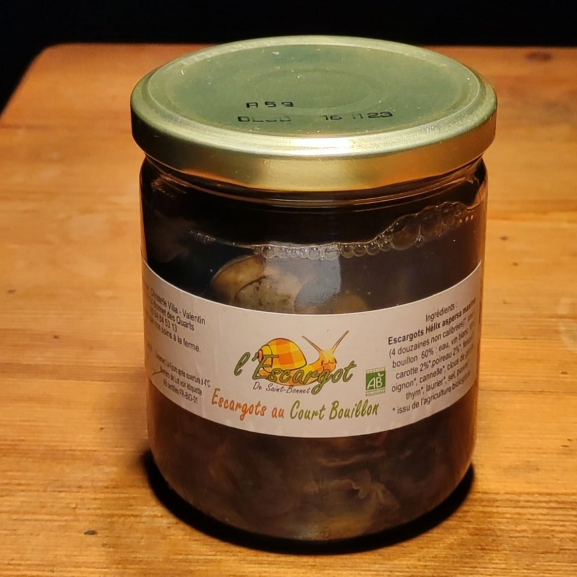Escargot au cours bouillon 220g