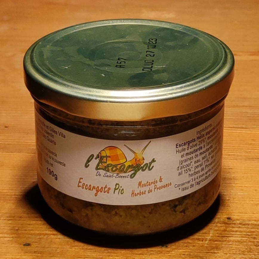 Escargot pic motarde et herbe de Provence 190g