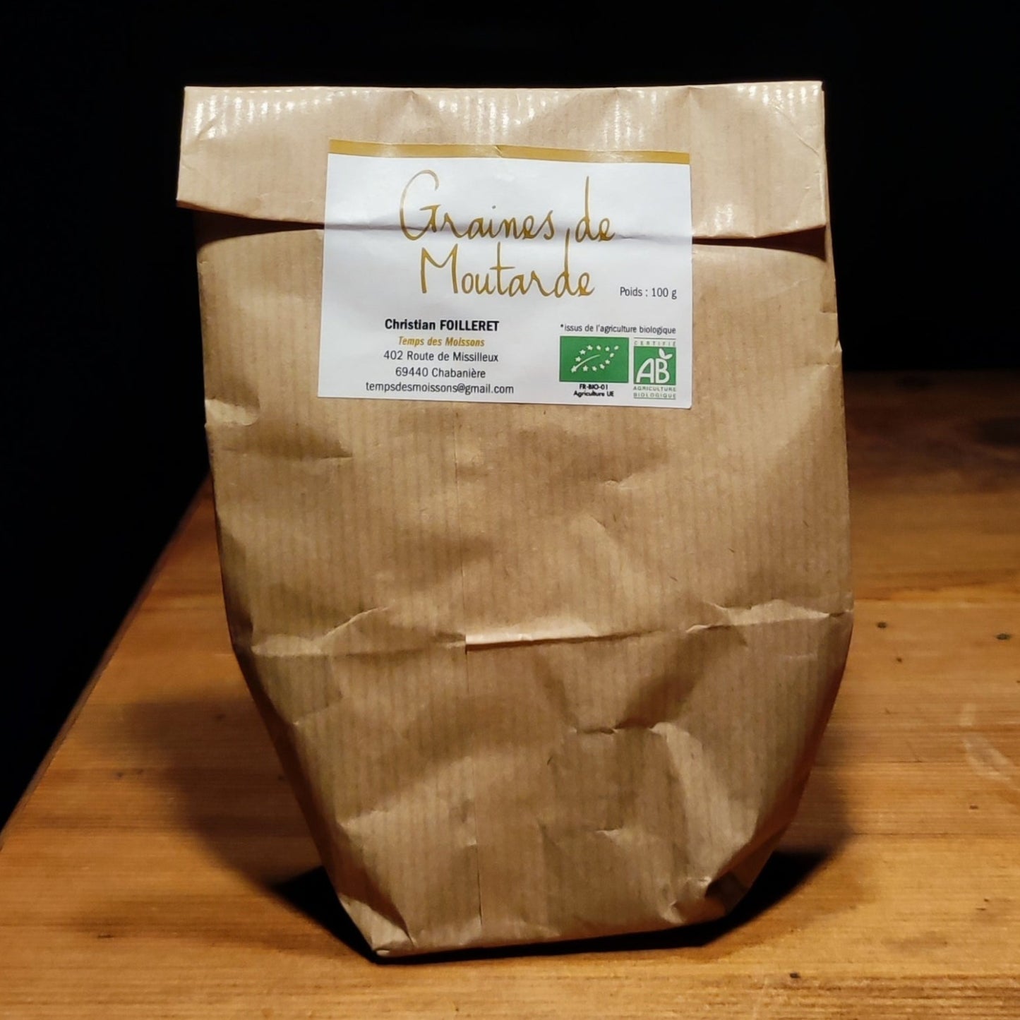 Graines de moutarde biologique 100 g