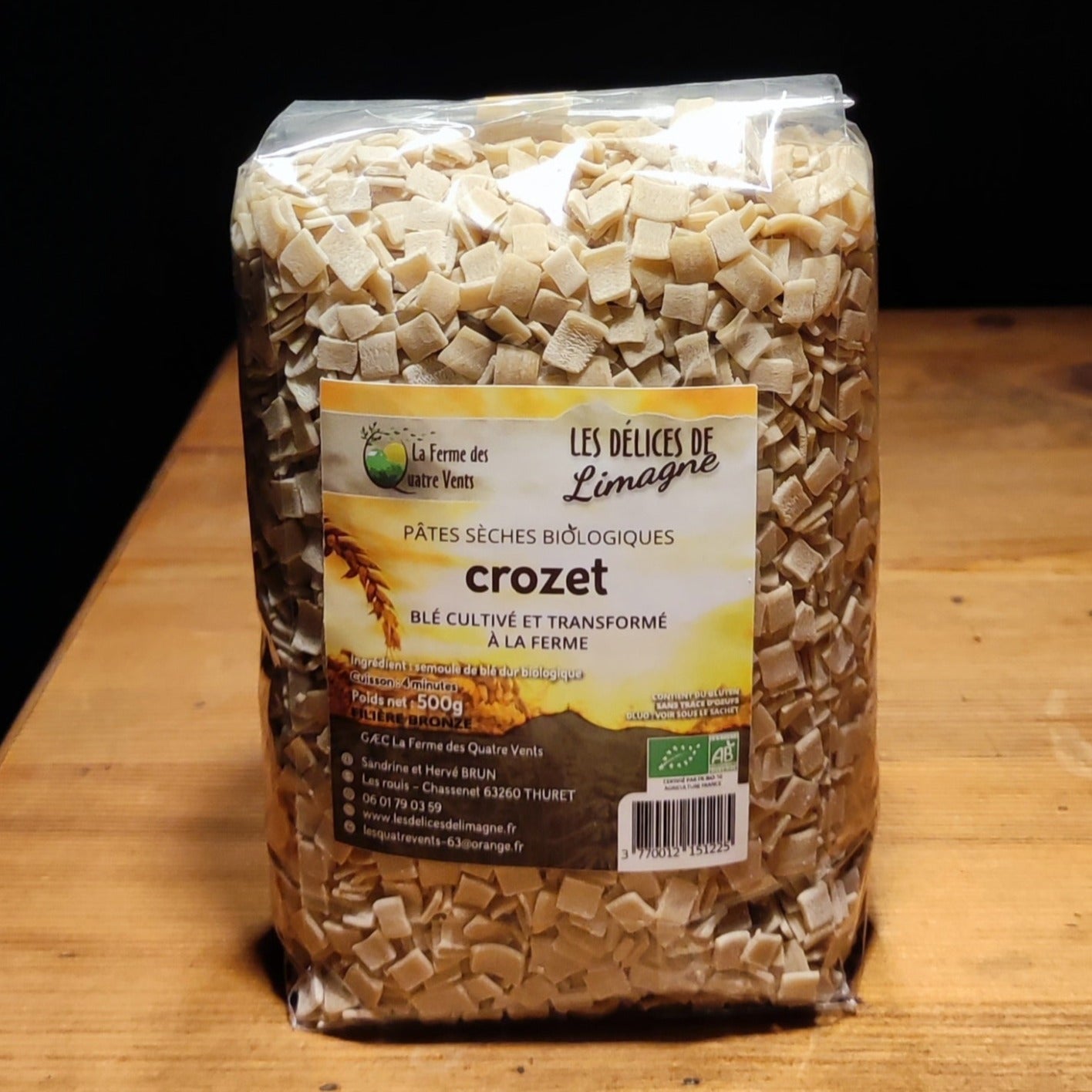 Pâte sèche Crozet Biologique 500g