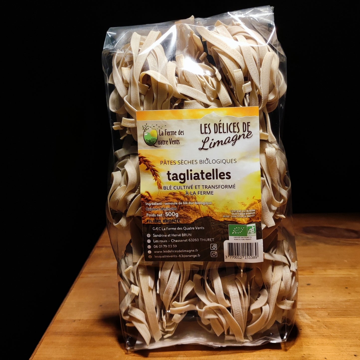Pâtes sèches tagliatelles biologique 500g
