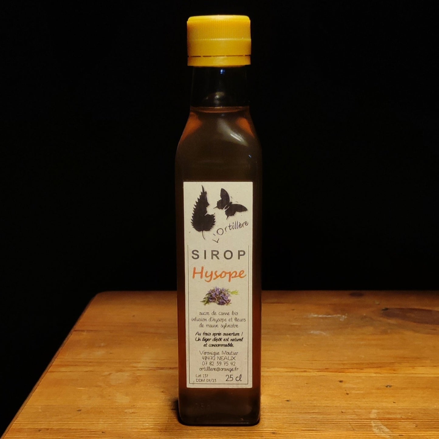 Sirop d'Hysope artisanale 25cl