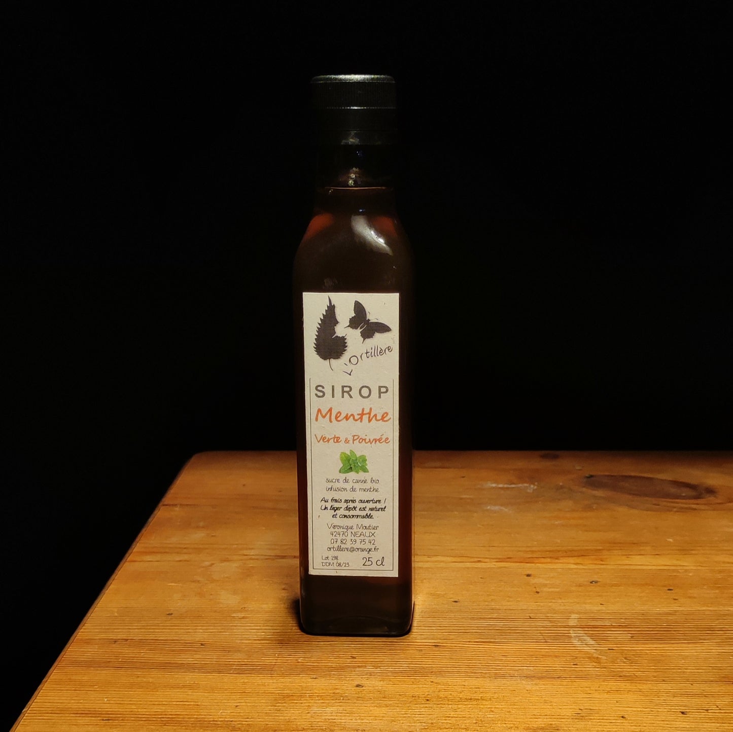 Sirop de menthe verte & poivrée artisanale 25cl