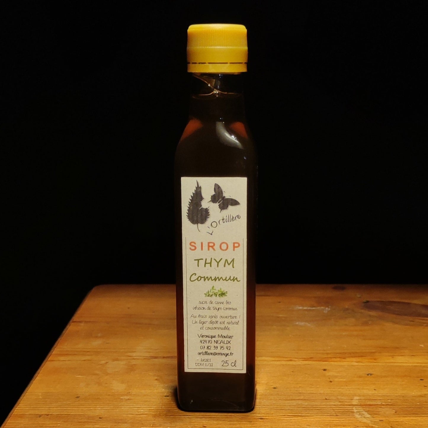 Sirop de Thym Commun Artisanale 25cl