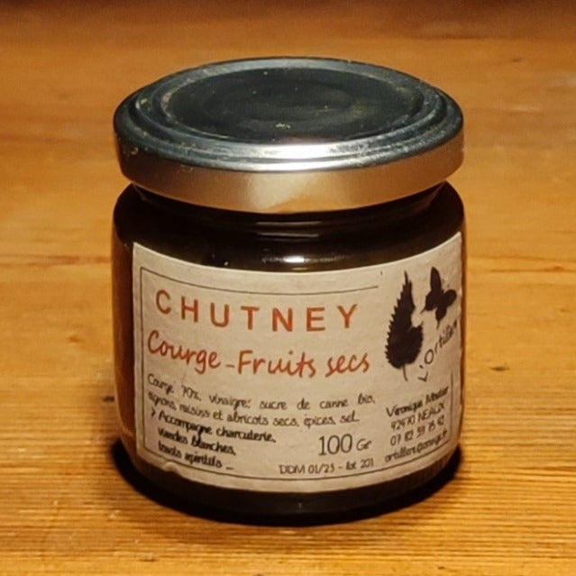 Chutney Courge et Fruits secs 100g