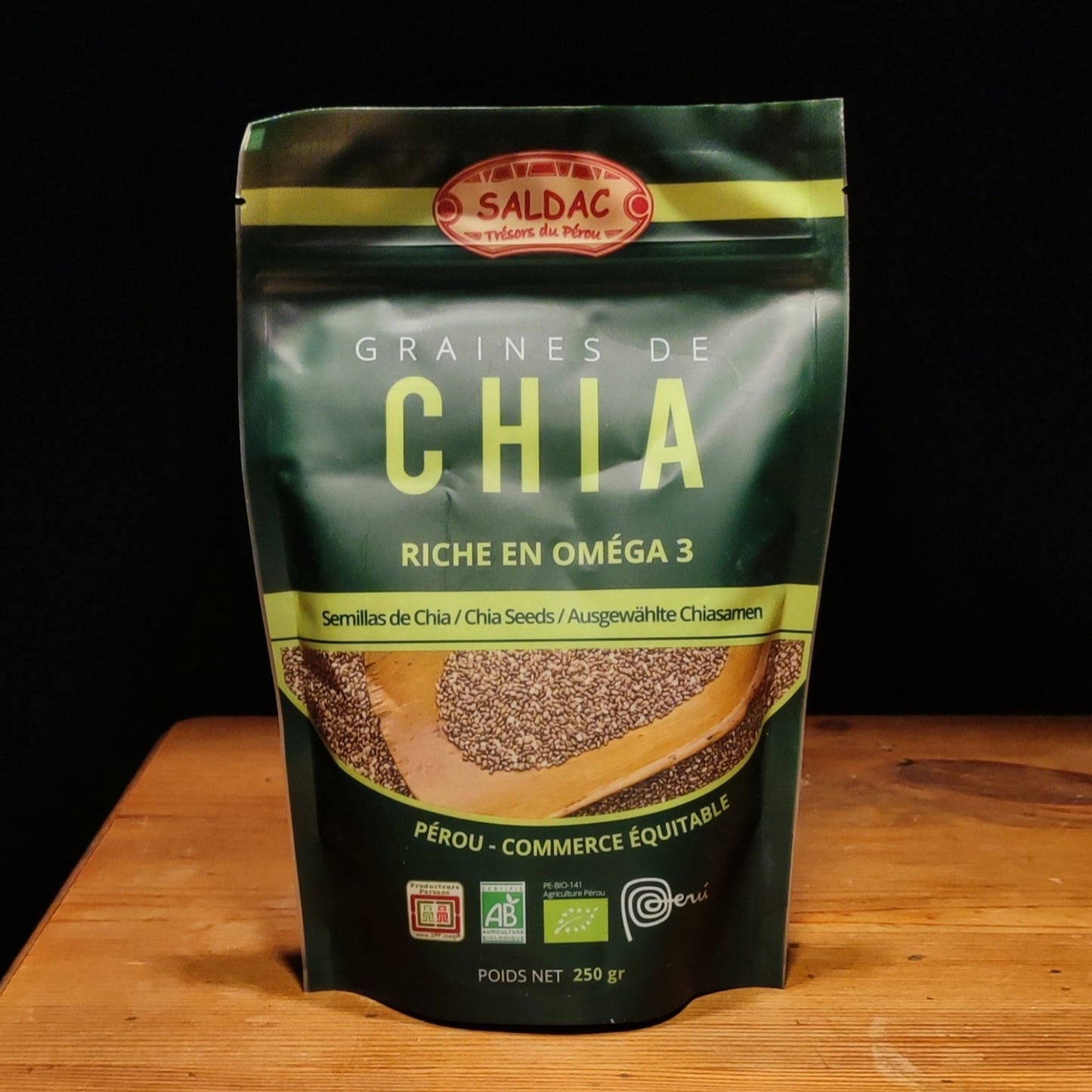 Graines de Chia biologique 250g