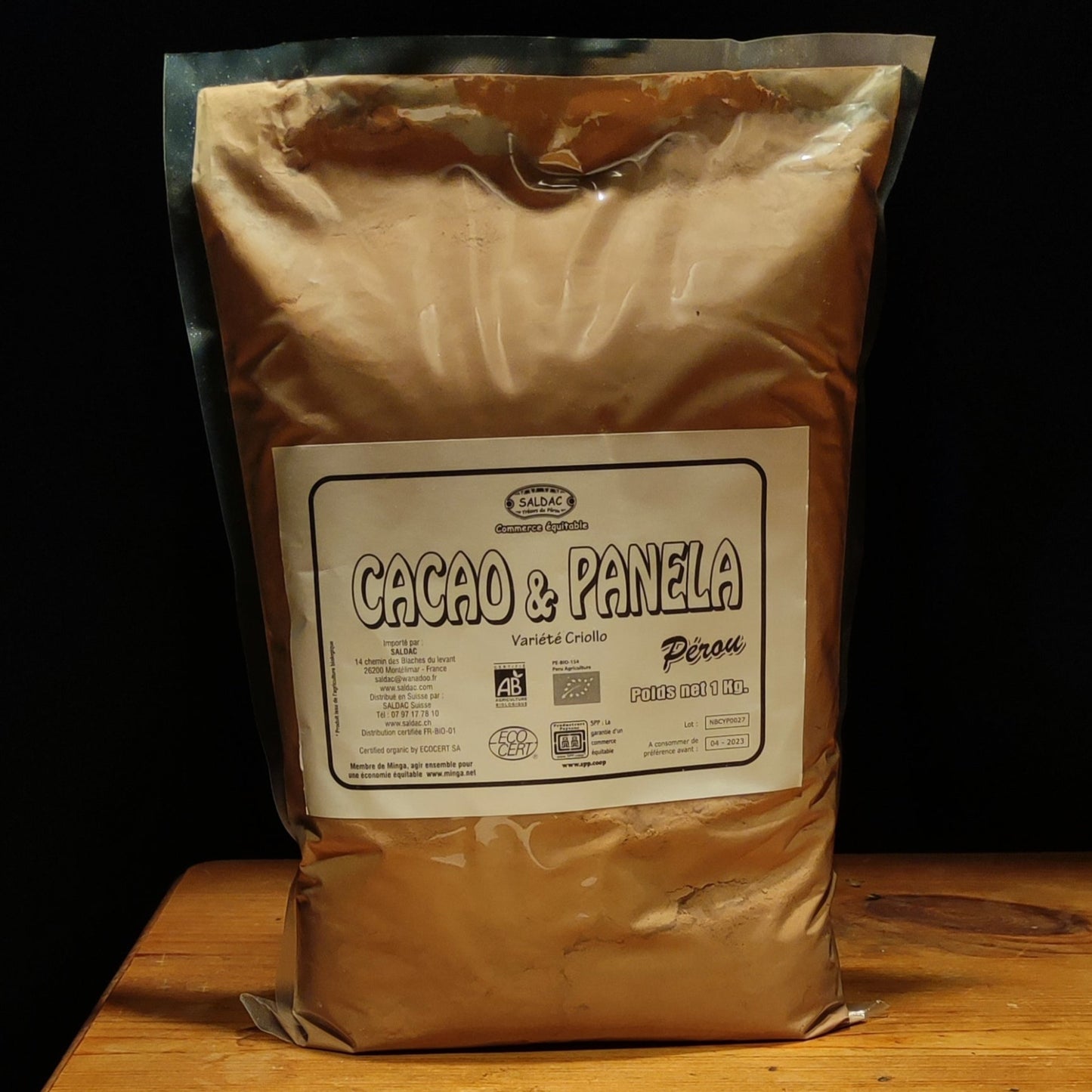 Cacao Sucré Biologique 1 kilogramme