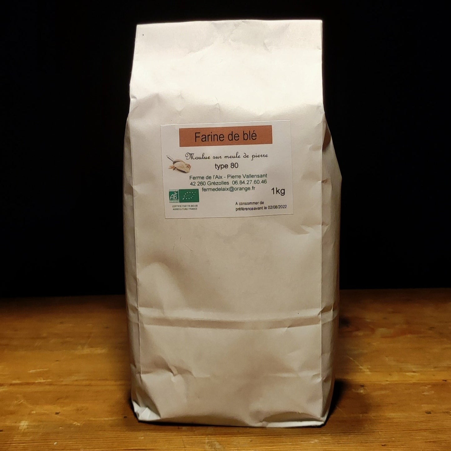 Farine de Blé Type 80 Biologique 1kg
