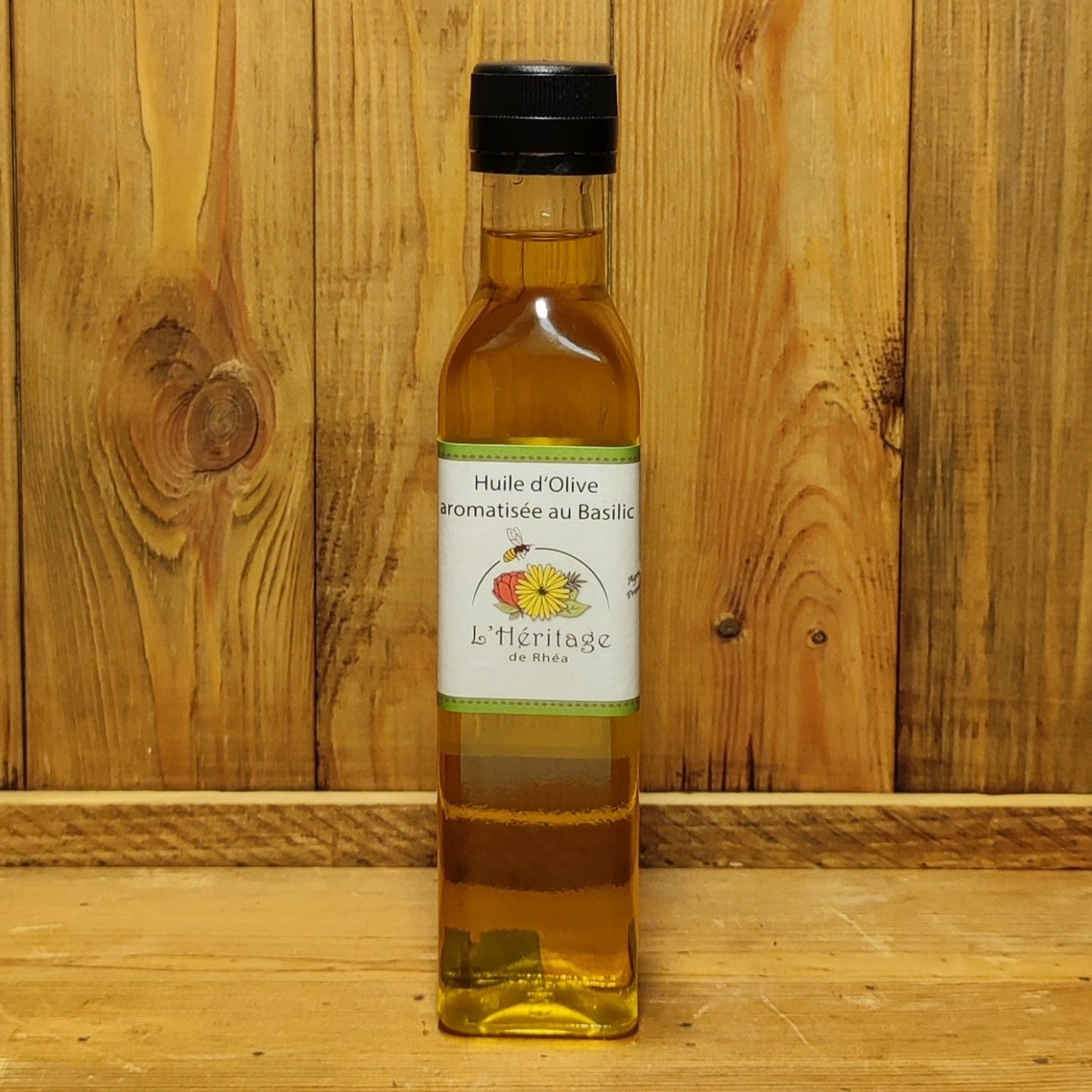 Huile d'Olive Aromatisé au Basilic Biologique 250ml