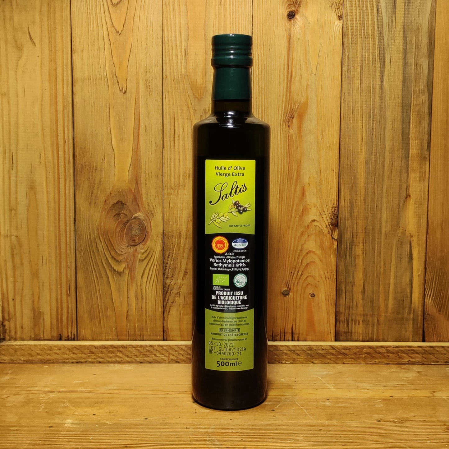 Huile d'Olive Vierge Extra Biologique AOP 500ml