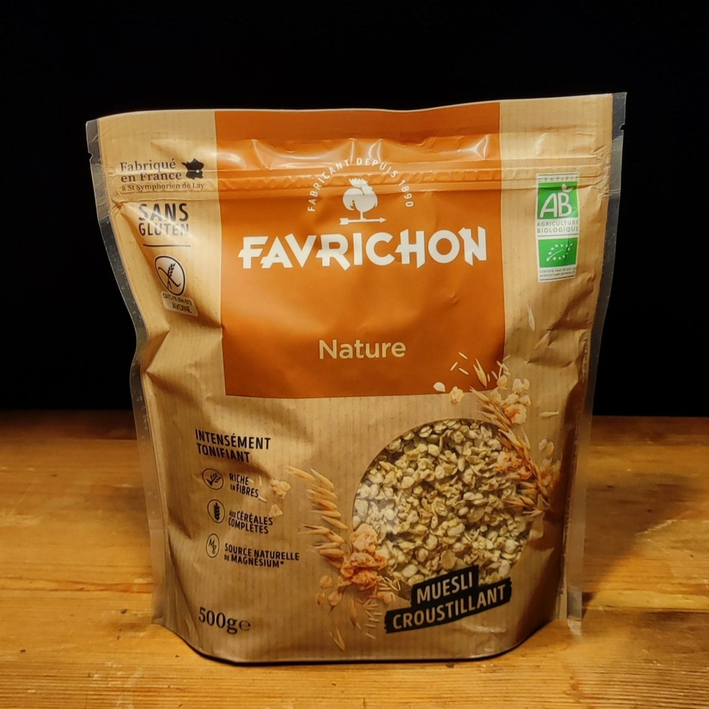 Muesli Croustillant Nature Sans Gluten Biologique 500g