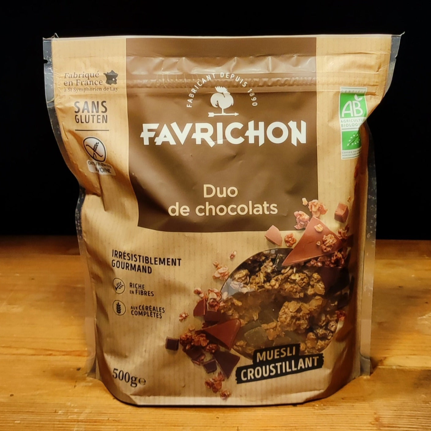 Muesli Croustillant Duo de Chocolat Biologique 500g