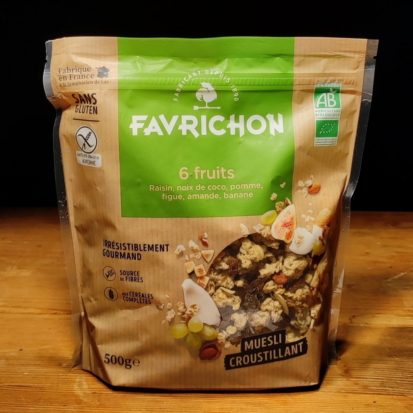 Muesli Croustillant 6 Fruits Sans Gluten Biologique 500g