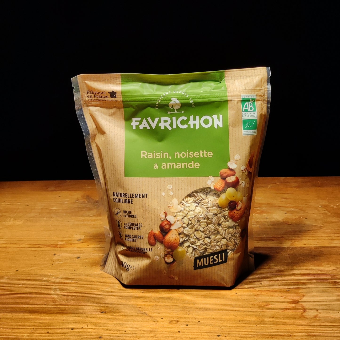 Muesli Raisin Noisette & Amande Biologique 600g