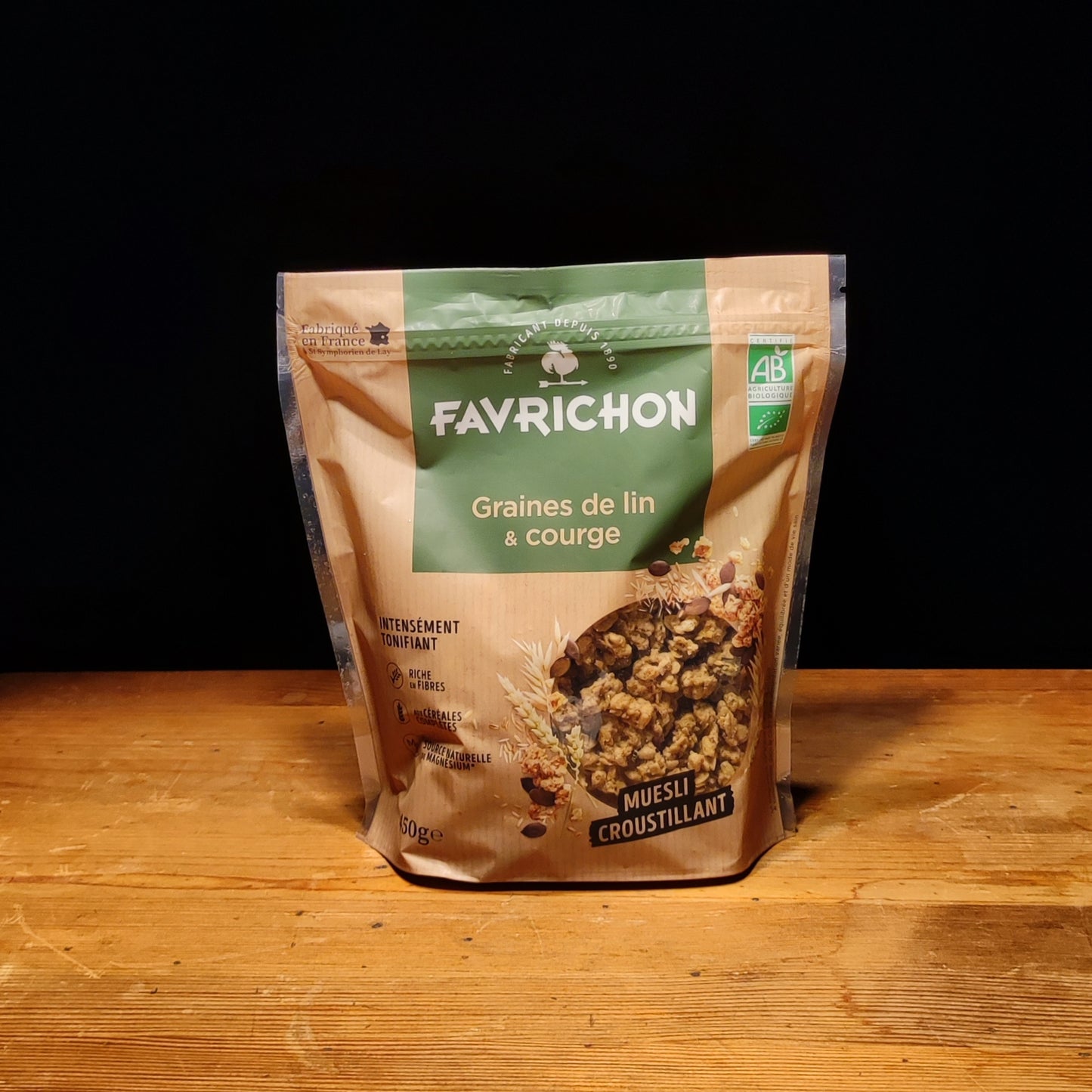 Musli Croustillant Graines de Lin et Courge Biologique 450g