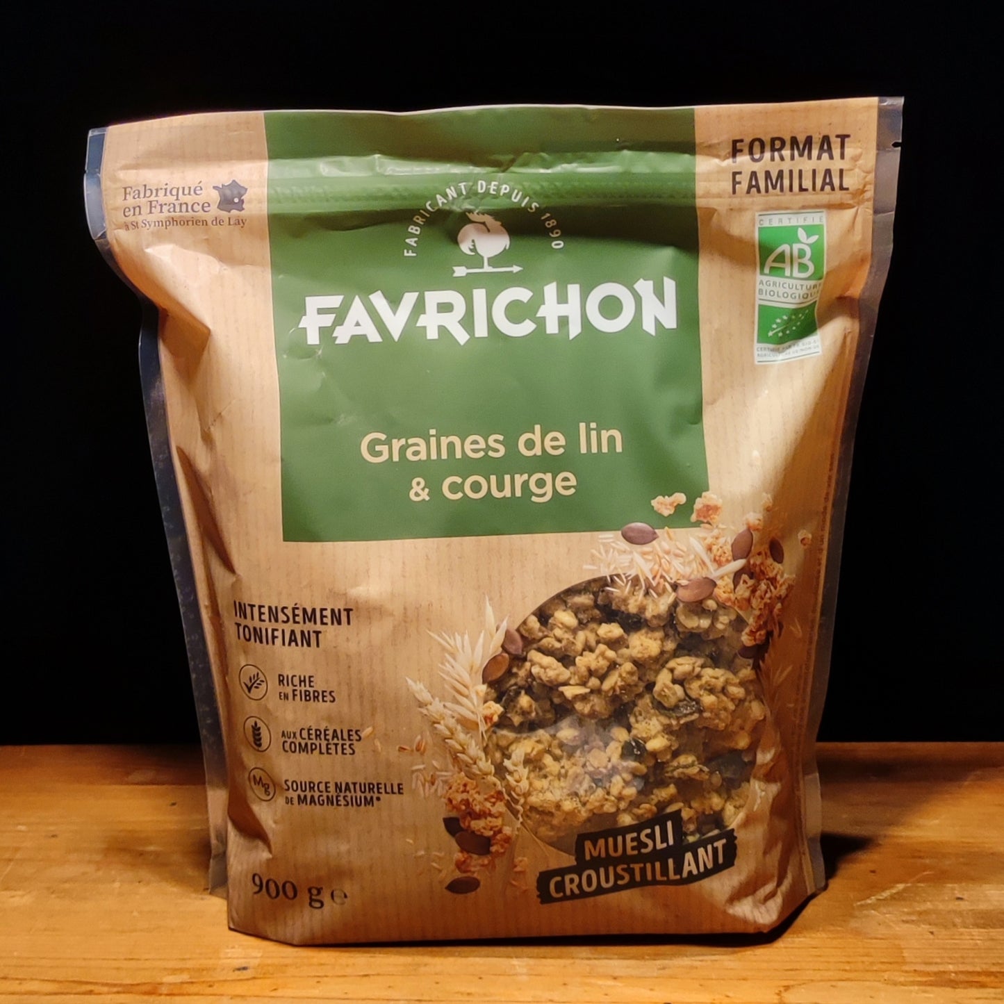 Musli Croustillant Graines de Lin et Courge Biologique 950g