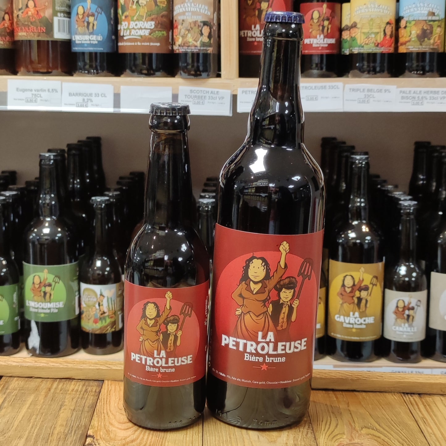 Bière Française La Pétroleuse Brune 33 ou 75 cl