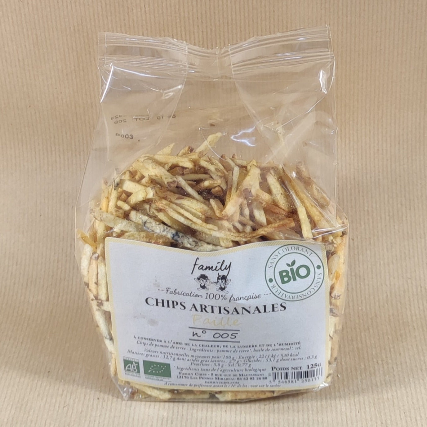 Chips Artisanal Paille Biologique