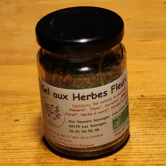 Sel aux Herbes Fleuri Biologique 60g