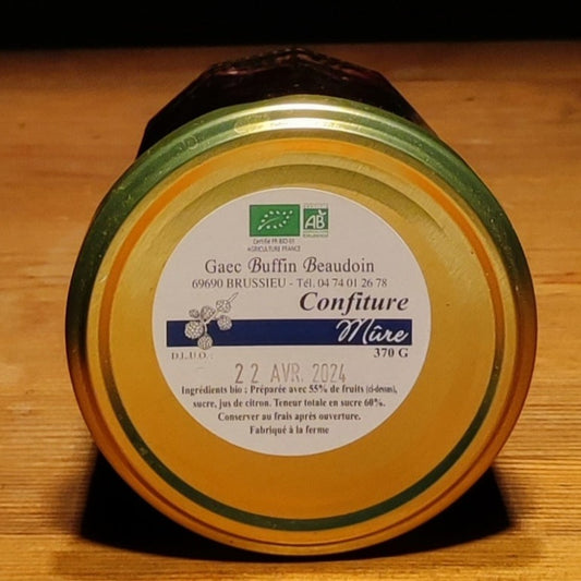 Confiture de mûre biologique 370g