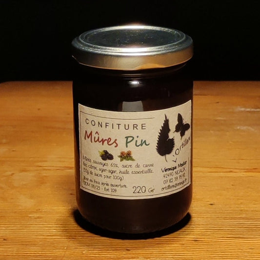 Confiture de Mûre et Pin 220g