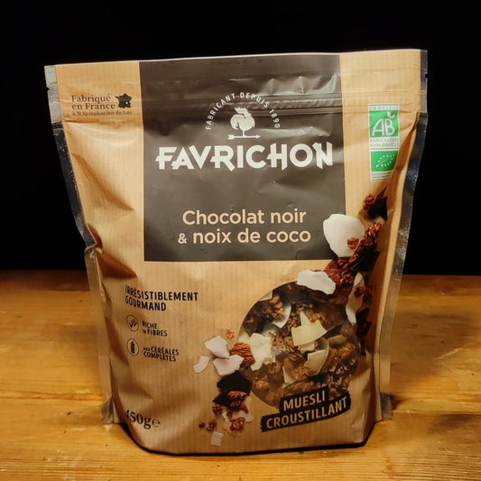 Muesli Croustillant Chocolat Noir et Noix de Coco Biologique 450g